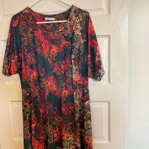 Dress, a-line, Triste brand, size XL/ 14/16, short-sleeve